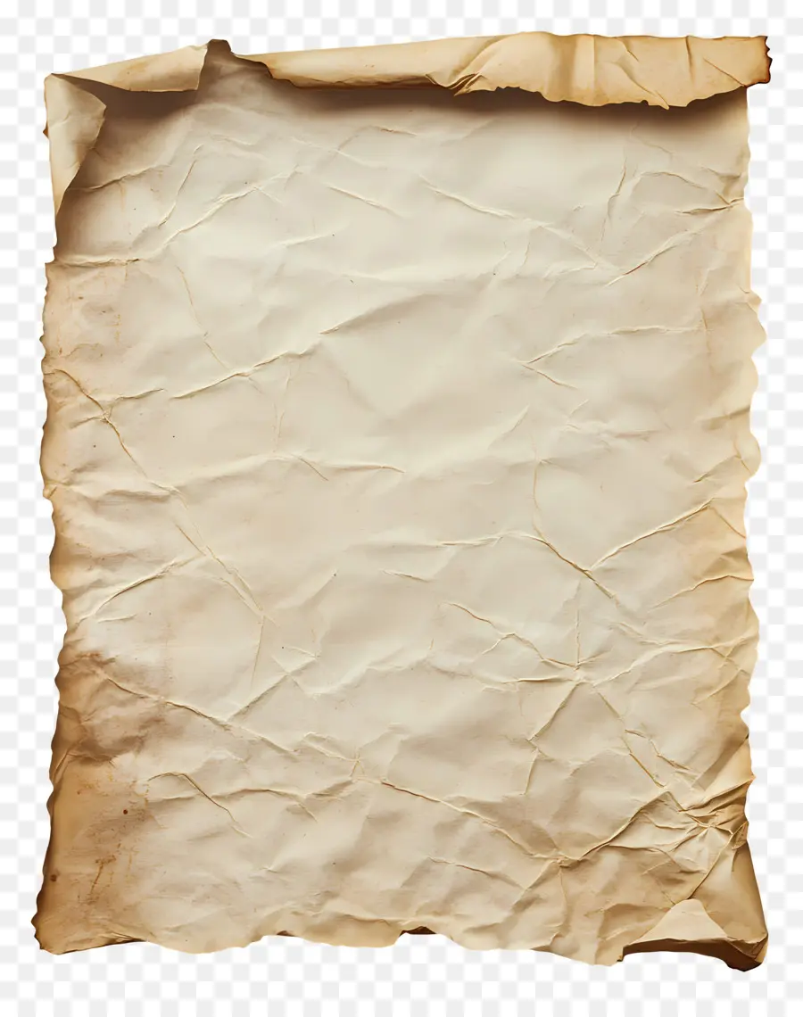 Papel Velho Enrugado，Papel Velho PNG