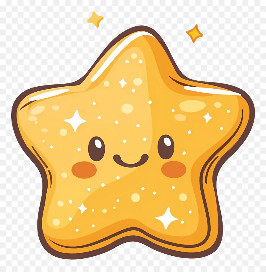 Estrela Kawaii，Estrela Sorridente PNG