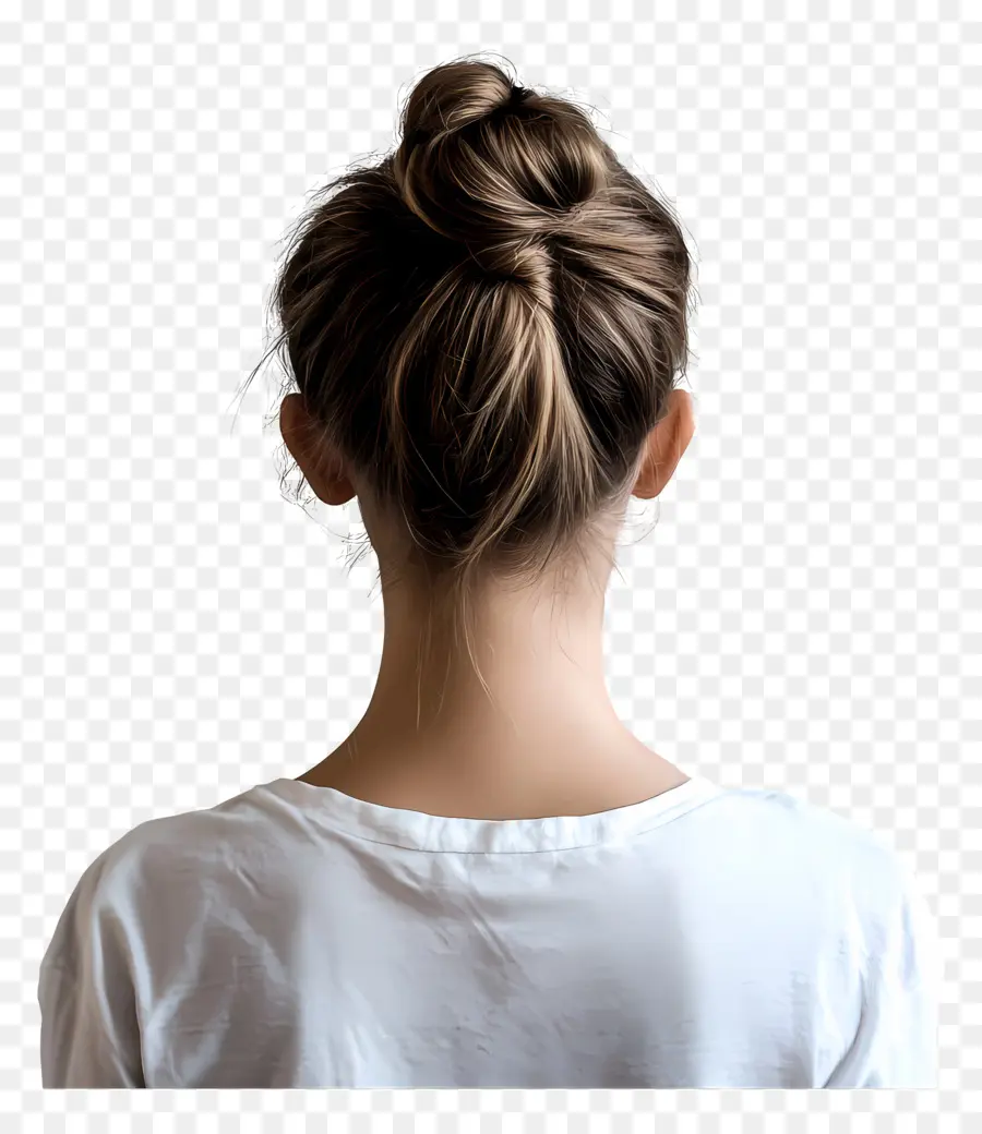 Cabelo De Menina，Mulher Com Coque PNG