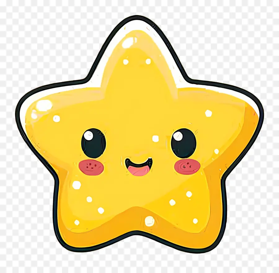 Estrela Kawaii，Estrela Fofa PNG