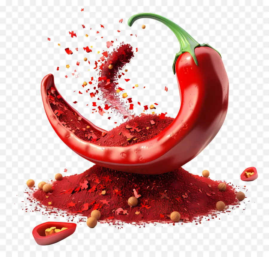 Pimenta Em Pó，Pimentão Vermelho PNG