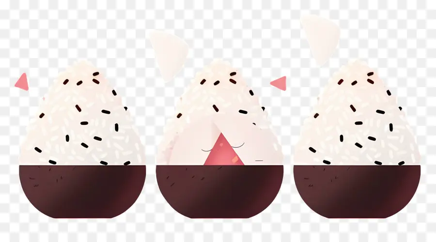 Umeboshi Onigiri，Ilustração De Onigiri PNG