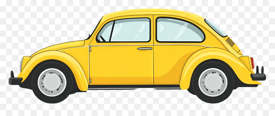 Carro Animado，Carro Amarelo PNG