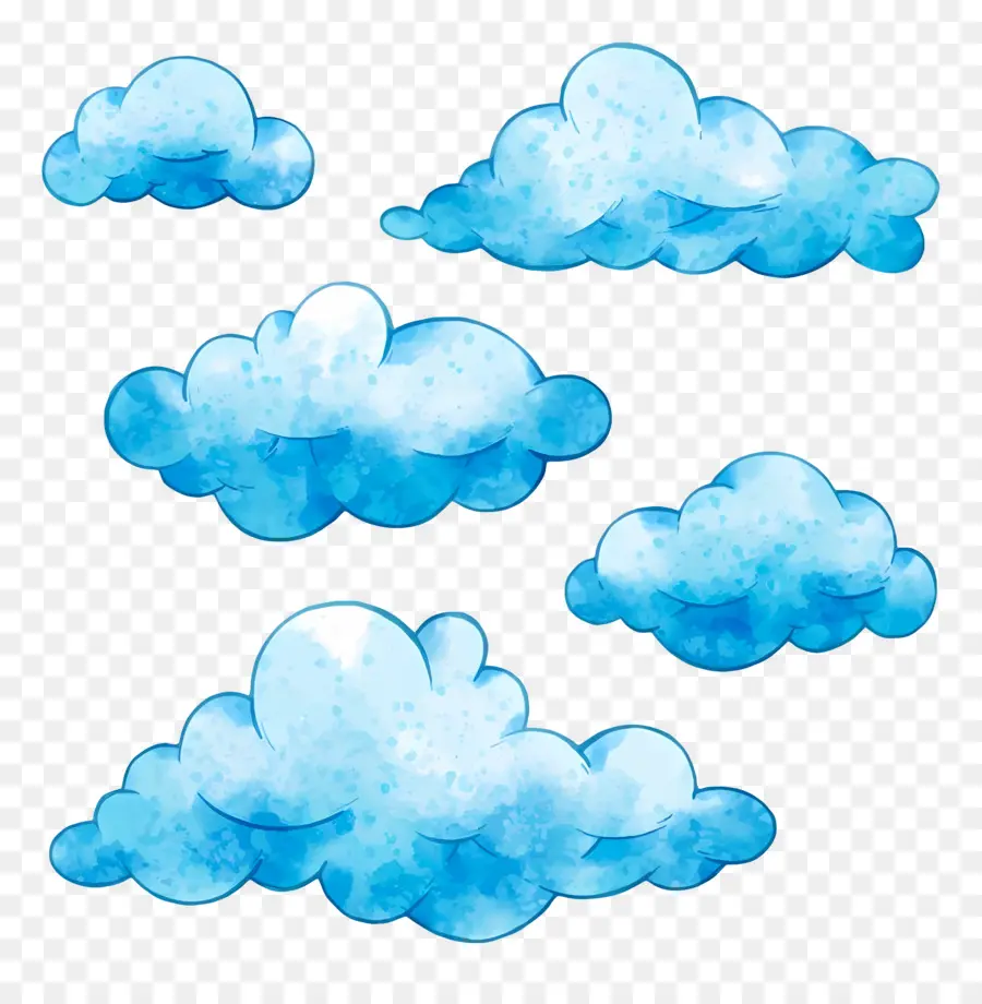 Nuvens Em Aquarela，Nuvens PNG