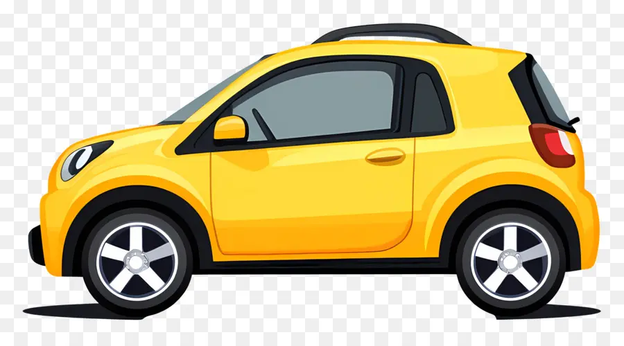 Carro Animado，Carro Amarelo PNG