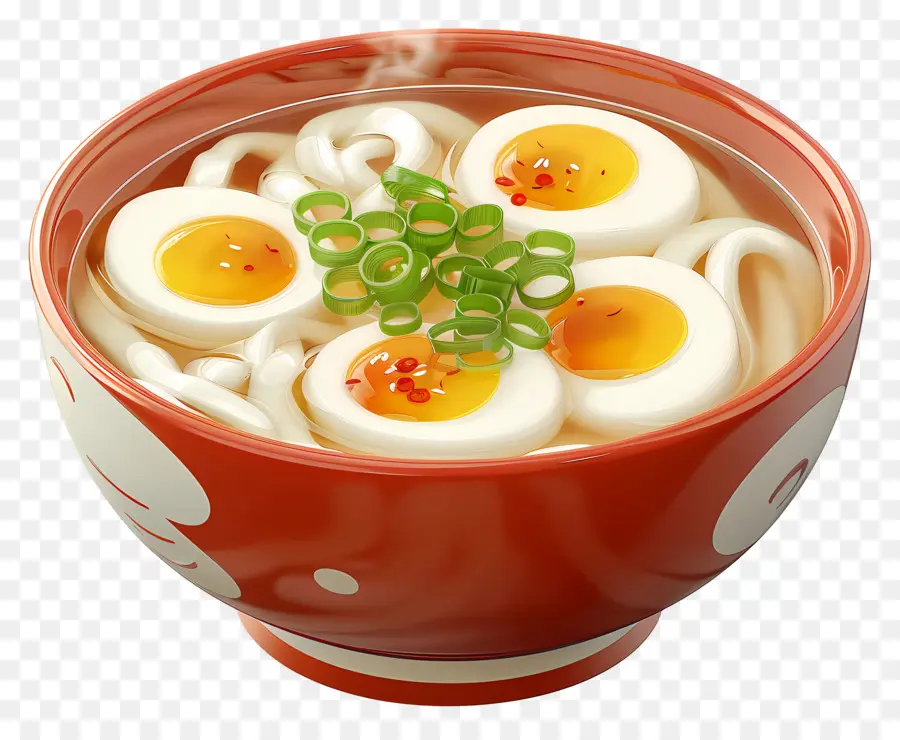 Udon，Udon Com Vários Ovos PNG