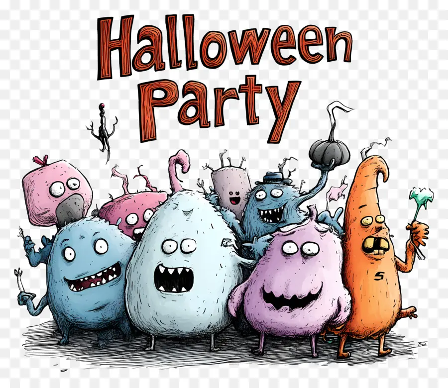 Festa De Halloween，Monstros PNG