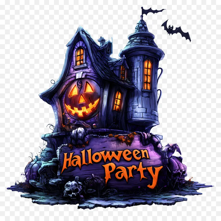 Festa De Halloween，Casa Assombrada PNG