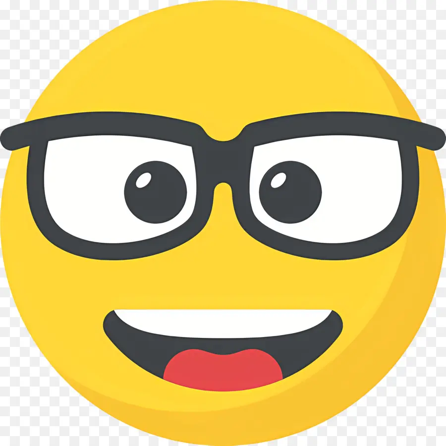 Emoji Nerd，Emoji De Nerd PNG