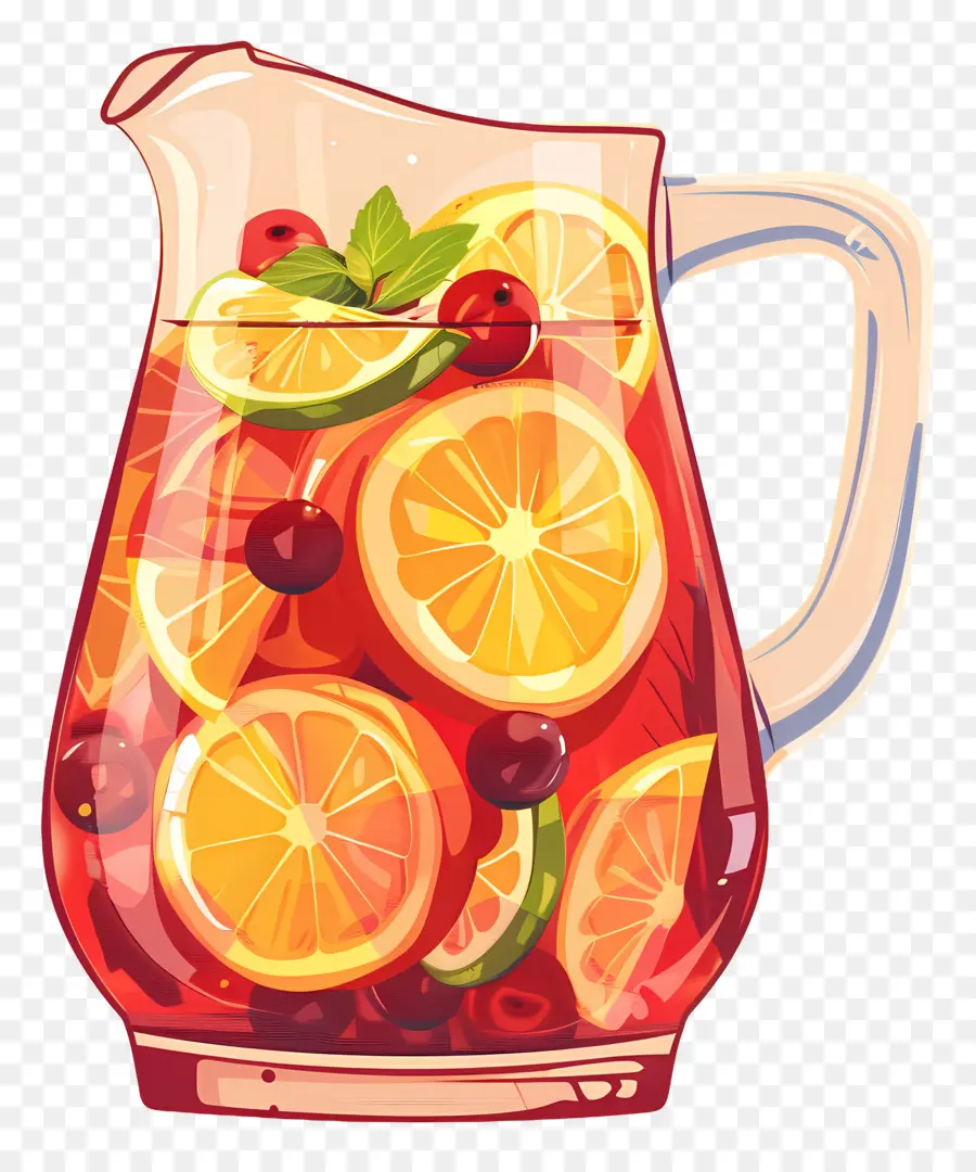 Bebida Refrescante De Sangria，Ponche De Frutas PNG