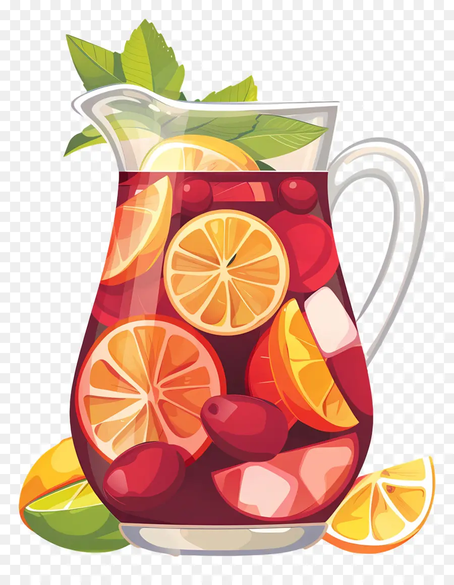 Bebida Refrescante De Sangria，Ponche De Frutas PNG