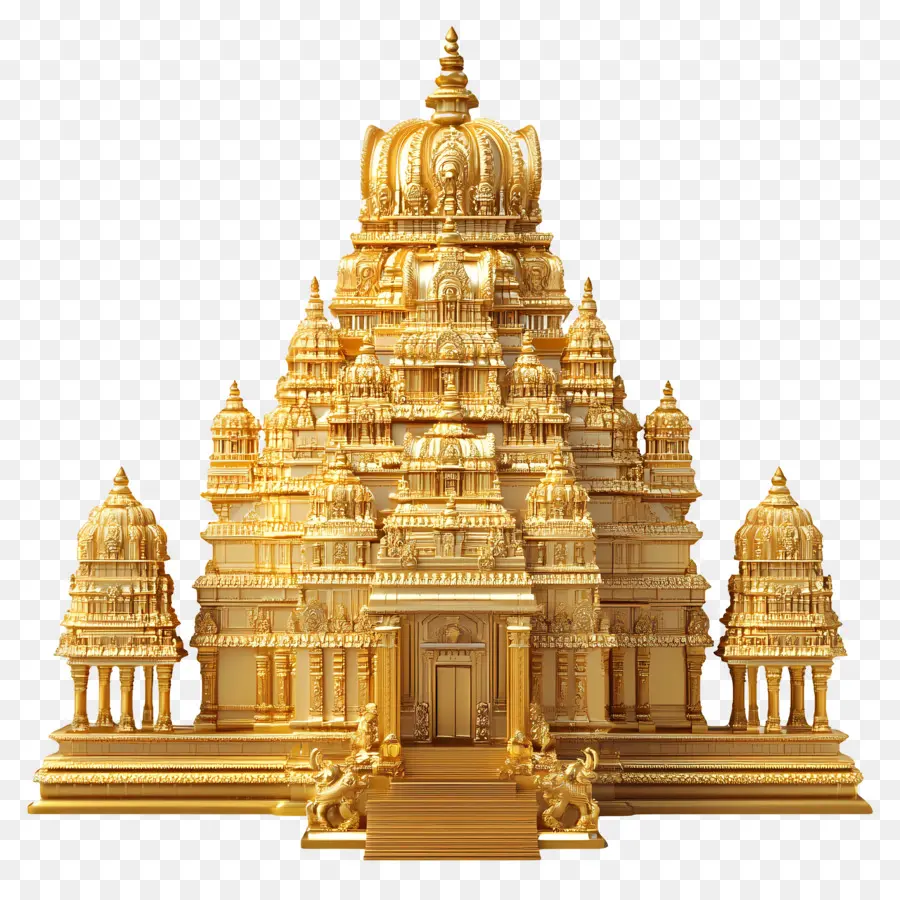 Ouro Do Templo Hindu，Templo Dourado PNG