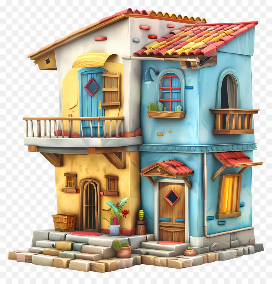 Casa Indiana，Casa Colorida PNG