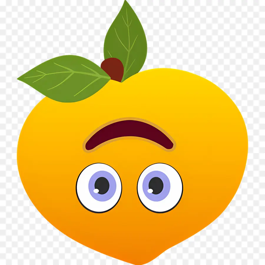 Emoji Pêssego，Pêssego Surpreso PNG