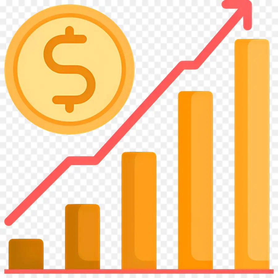 Seta De Crescimento，Gráfico Declinante PNG