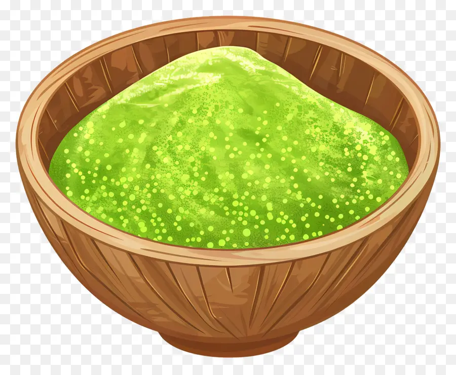 Matcha Em Pó，Pó Verde PNG