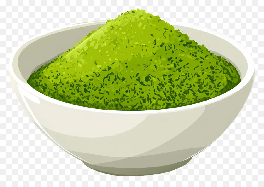 Matcha Em Pó，Pó Verde PNG