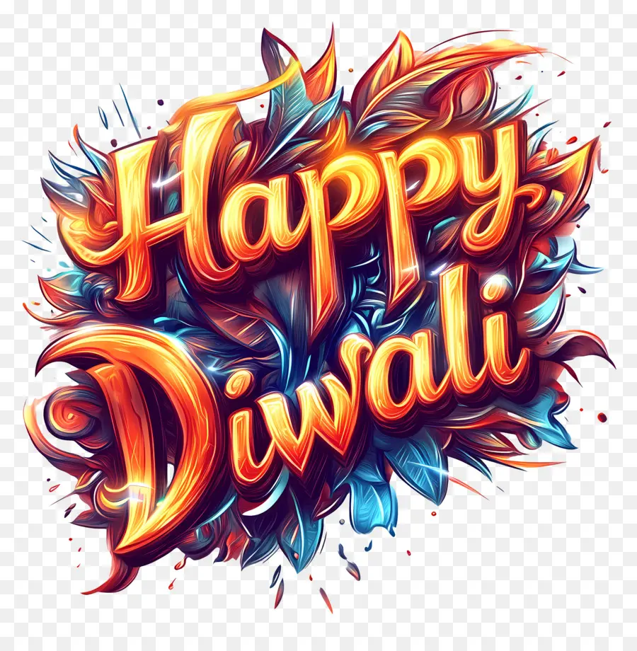 Feliz Diwali，Feliz Texto De Diwali PNG