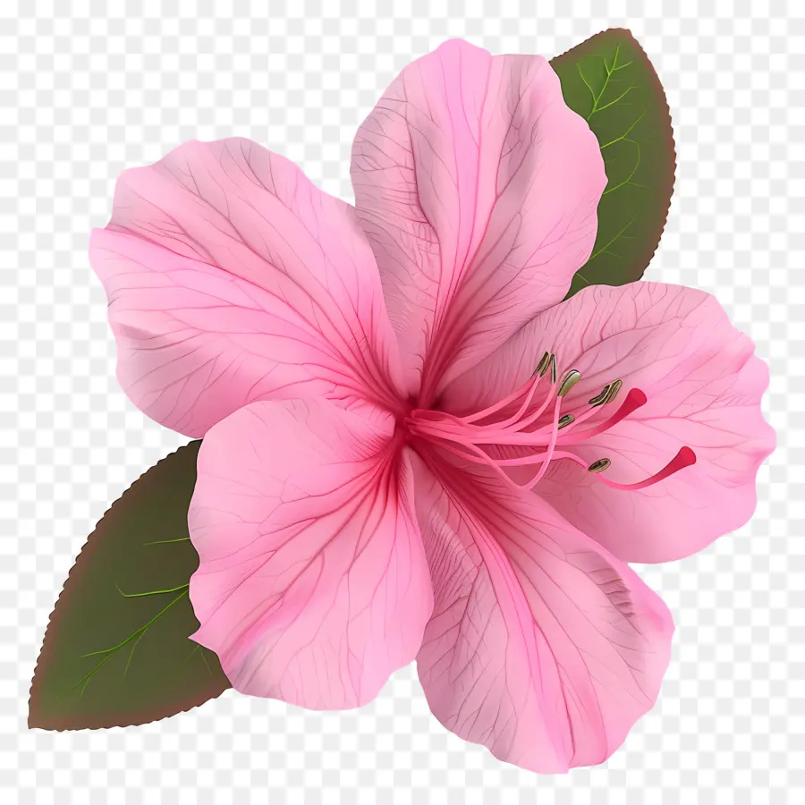 Flor De Azaléia Modelo 3d，Flor Rosa PNG