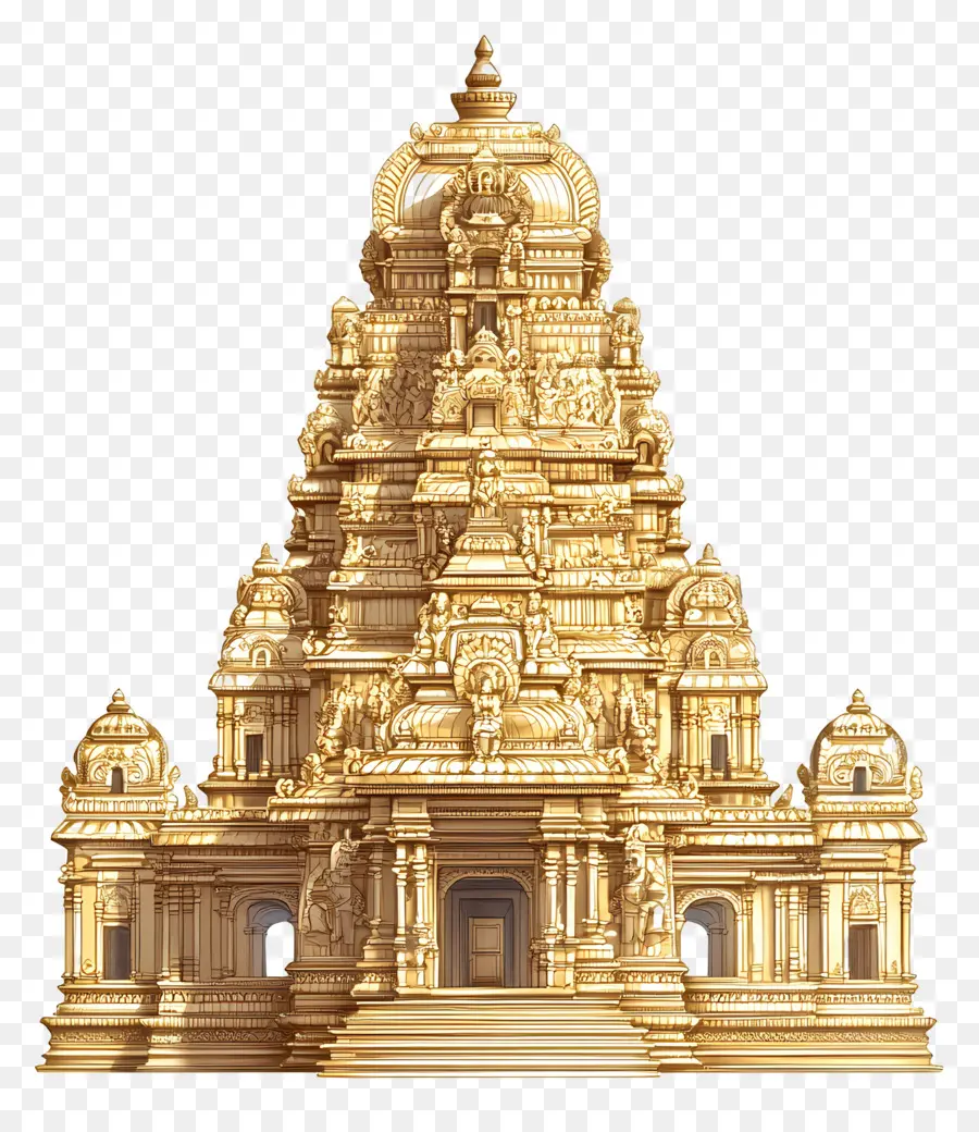 Ouro Do Templo Hindu，Templo Dourado PNG