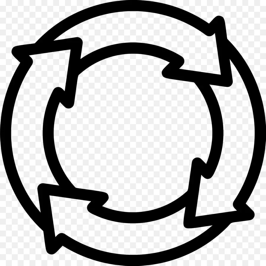 Seta Circular，Reciclagem De Flechas PNG