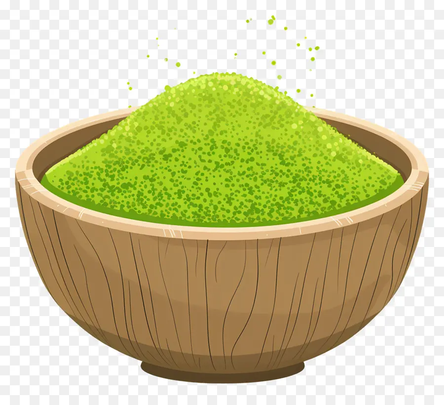 Matcha Em Pó，Pó Verde PNG