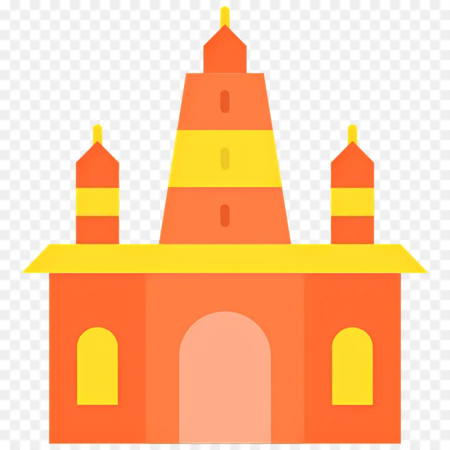 Templo Hindu，Ilustração Do Templo PNG