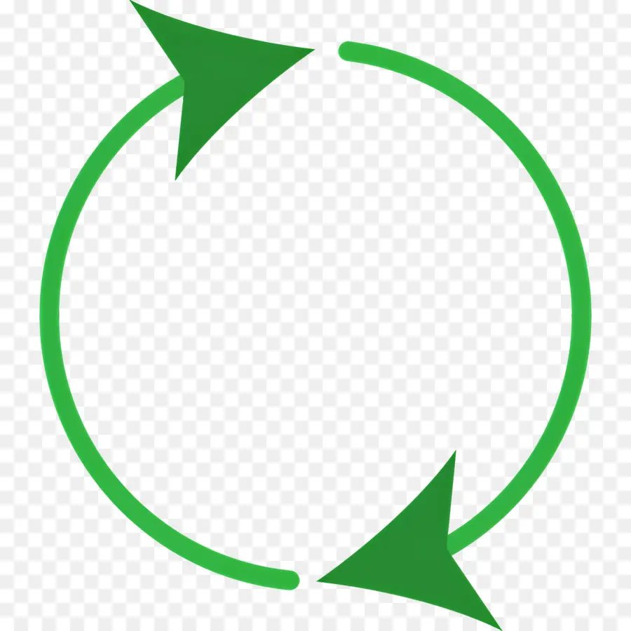 Seta Circular，Seta Circular Verde PNG