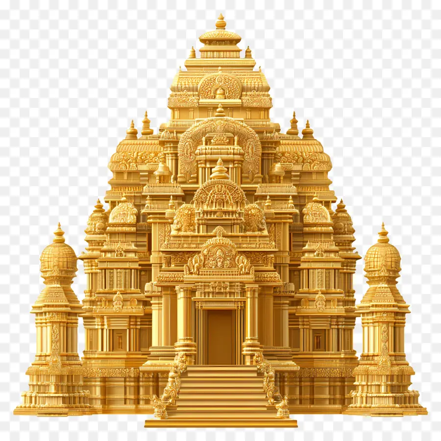 Ouro Do Templo Hindu，Templo Dourado PNG