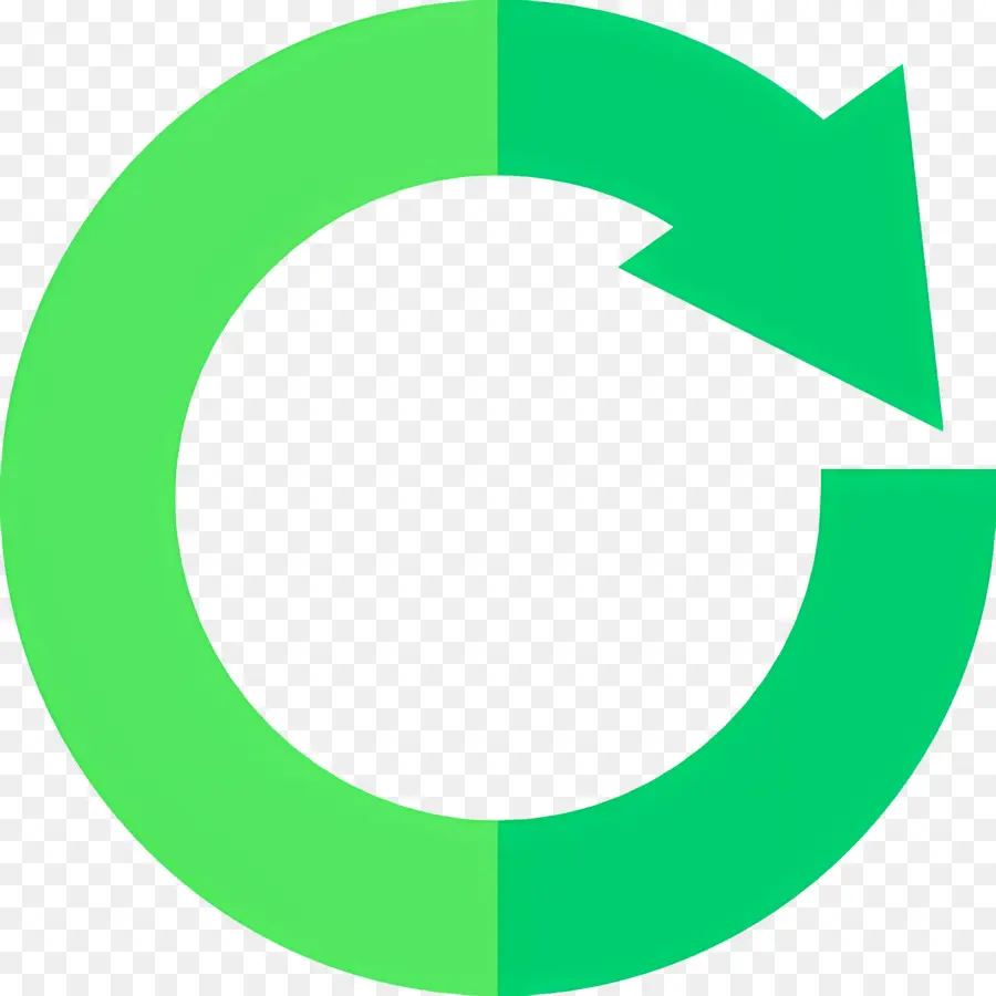 Seta Circular，Setas Circulares Verdes PNG