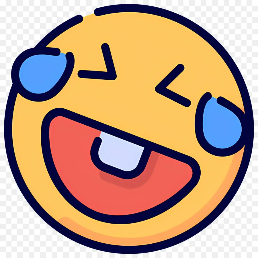 Rir，Emoji Animado PNG