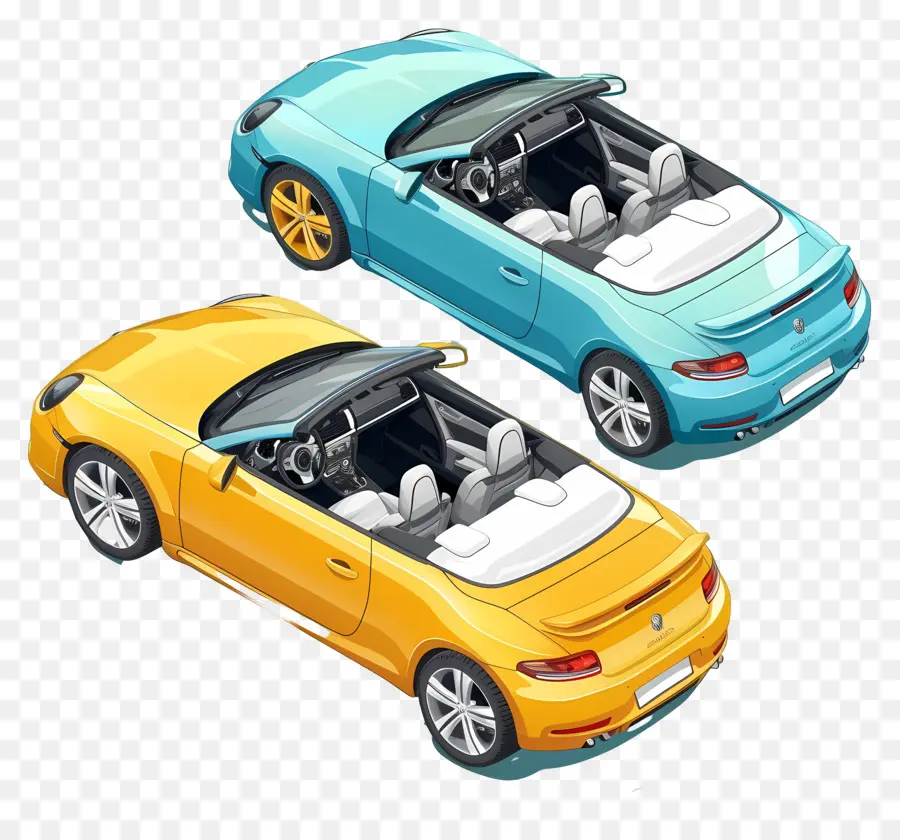 Carro 3d，Carros Conversíveis PNG