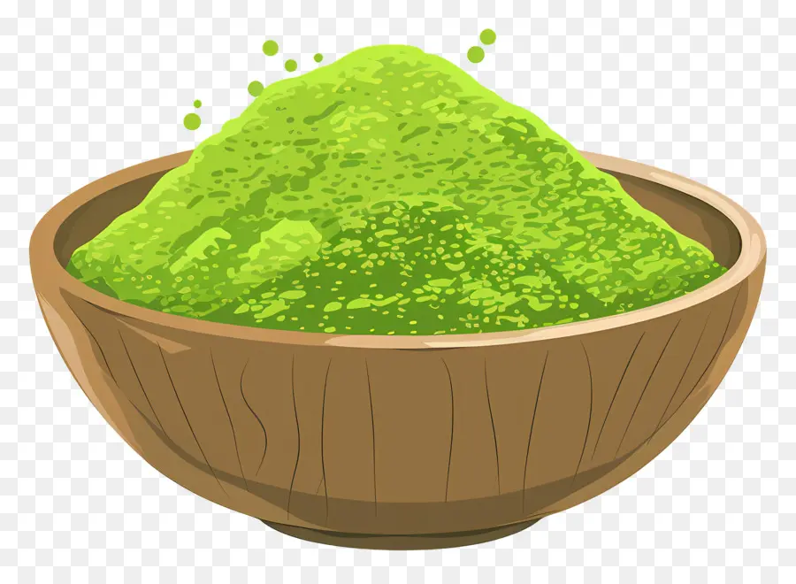 Matcha Em Pó，Pó Verde PNG