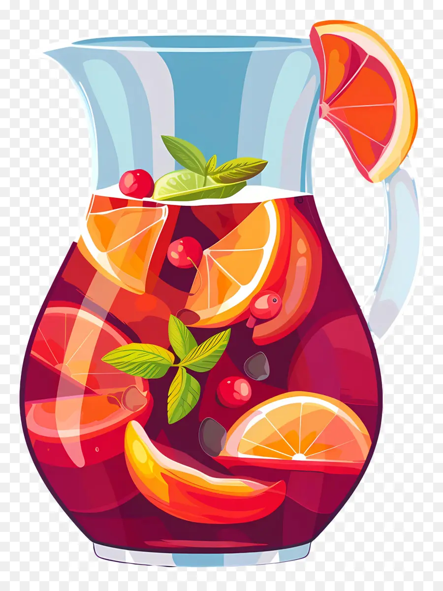 Bebida Refrescante De Sangria，Ponche De Frutas PNG