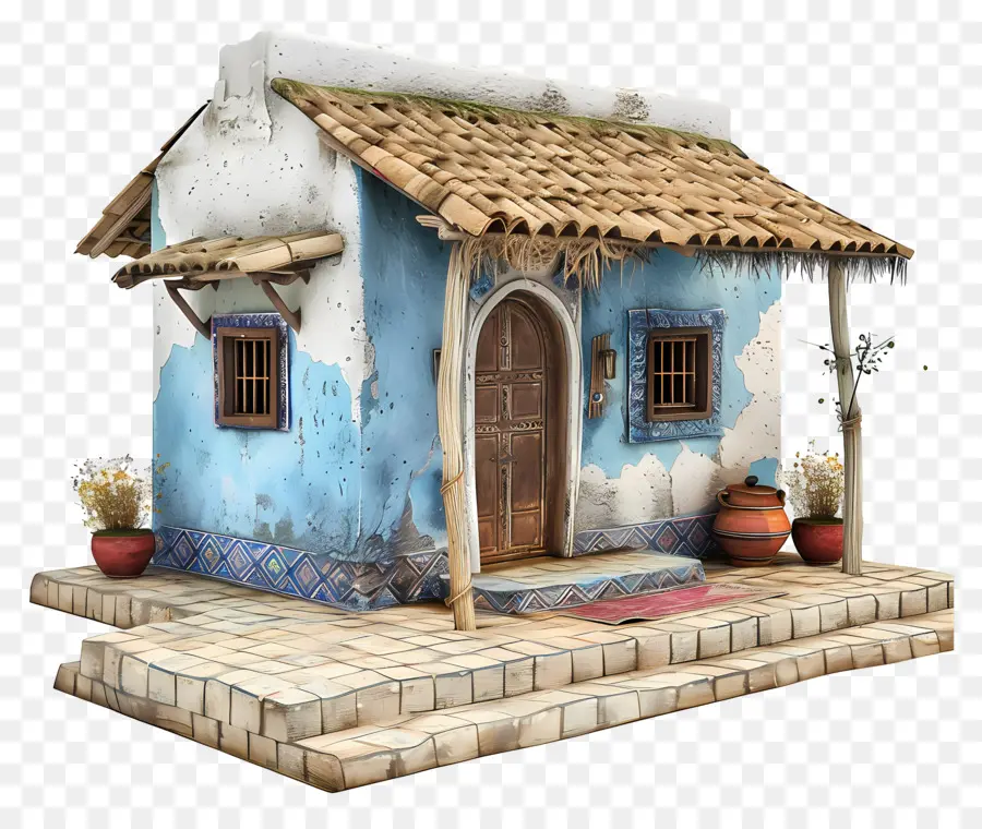 Casa De Aldeia Indiana，Casa Pequena E Fofa De Doodle PNG