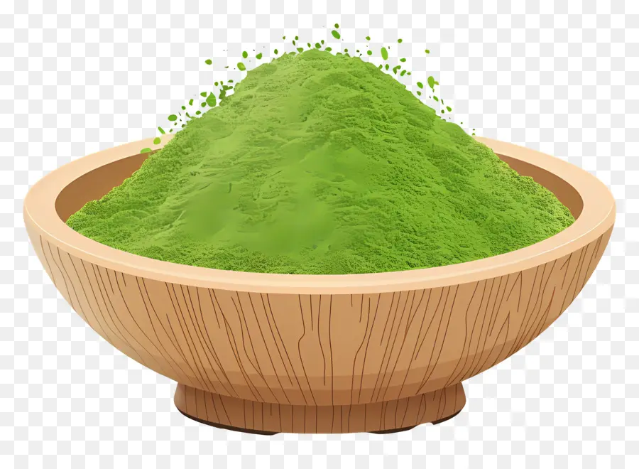 Matcha Em Pó，Pó Verde PNG