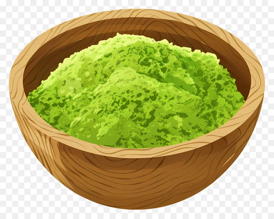 Matcha Em Pó，Pó Verde PNG