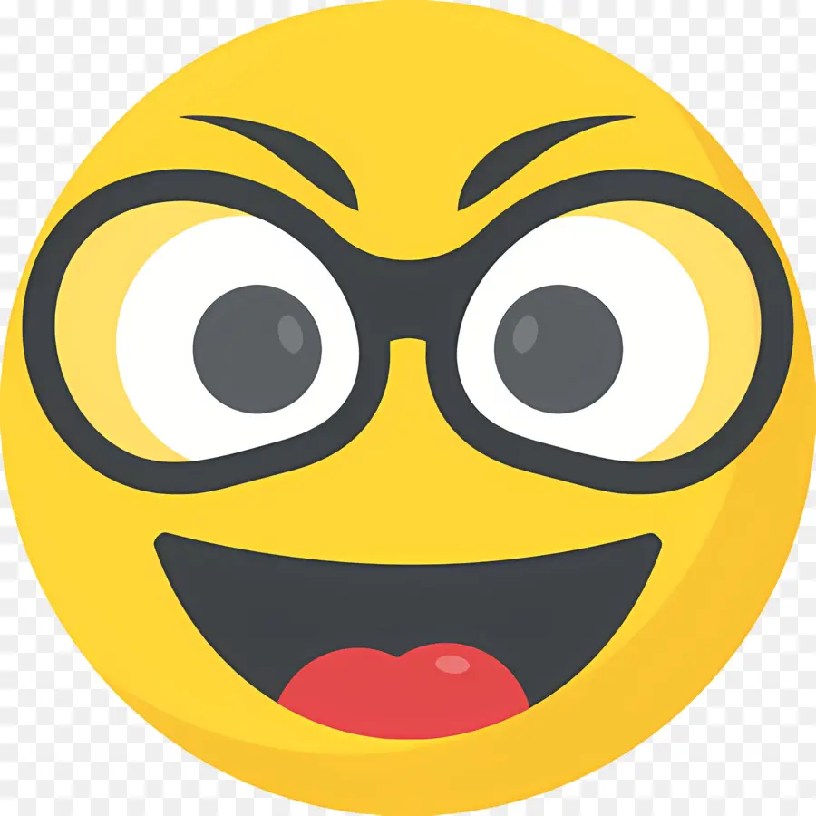 Emoji Nerd，Emoji De Nerd PNG