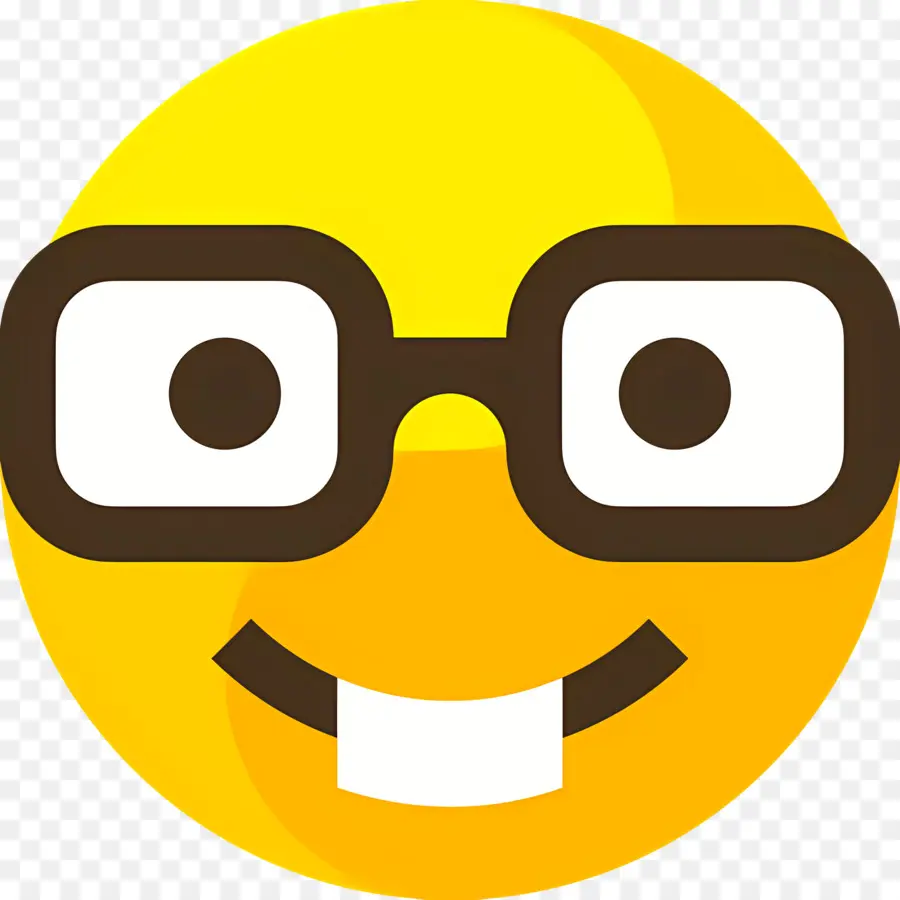 Emoji Nerd，Emoji De Nerd PNG