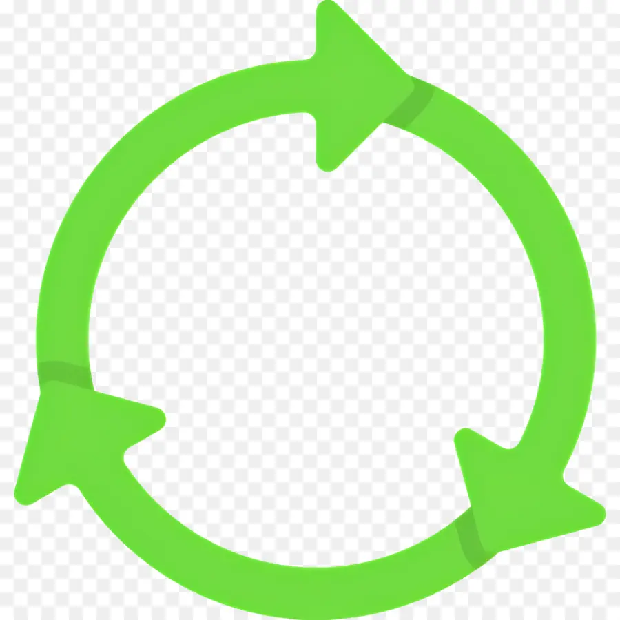 Seta Circular，Setas Circulares Verdes PNG