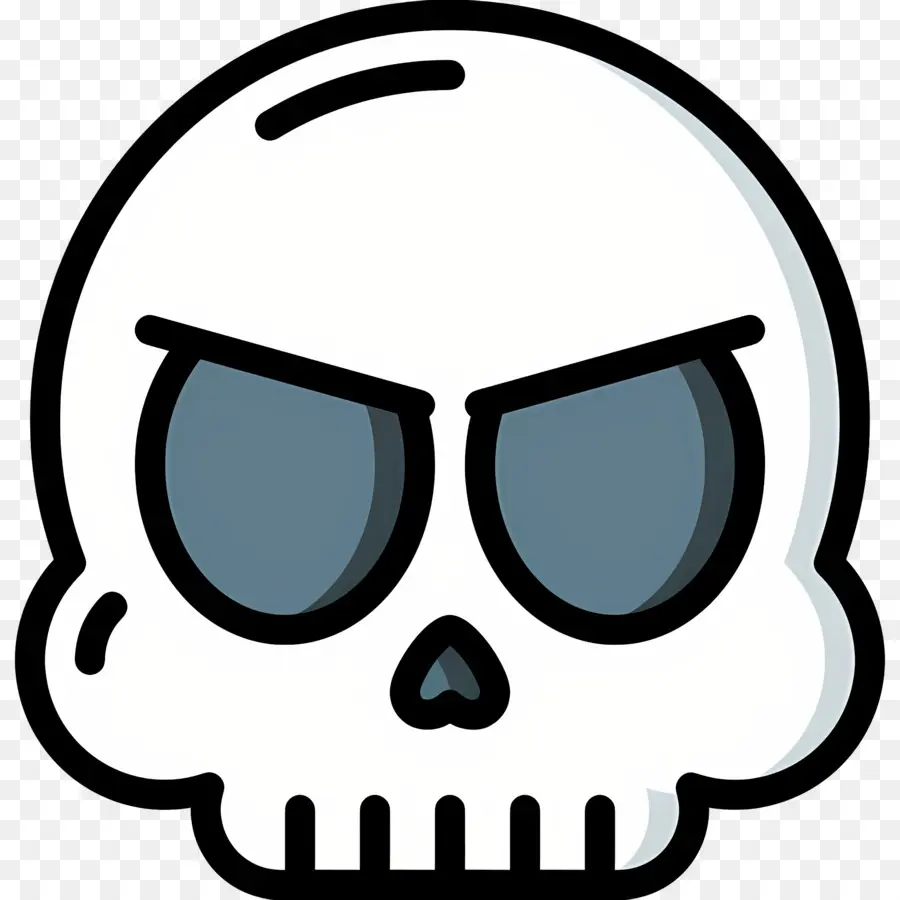 Emoji De Caveira，Caveira Azul PNG