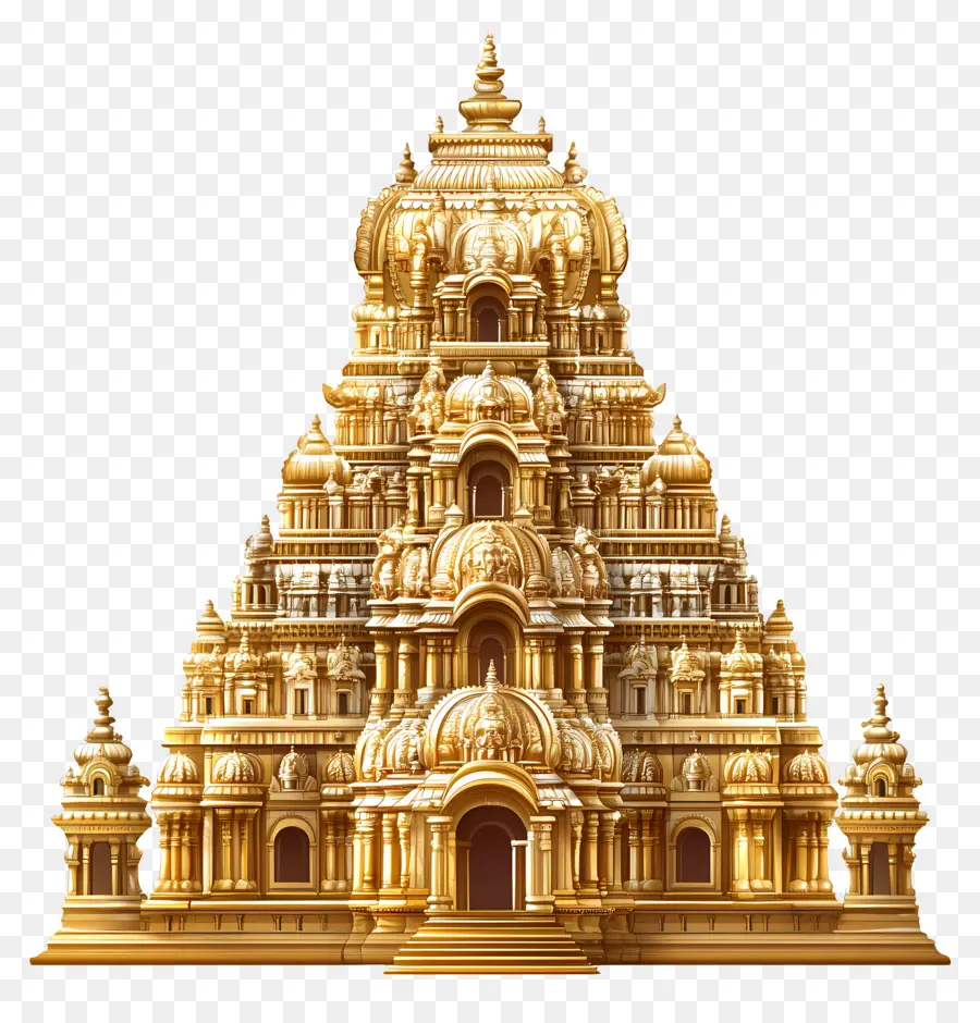 Ouro Do Templo Hindu，Templo Dourado PNG