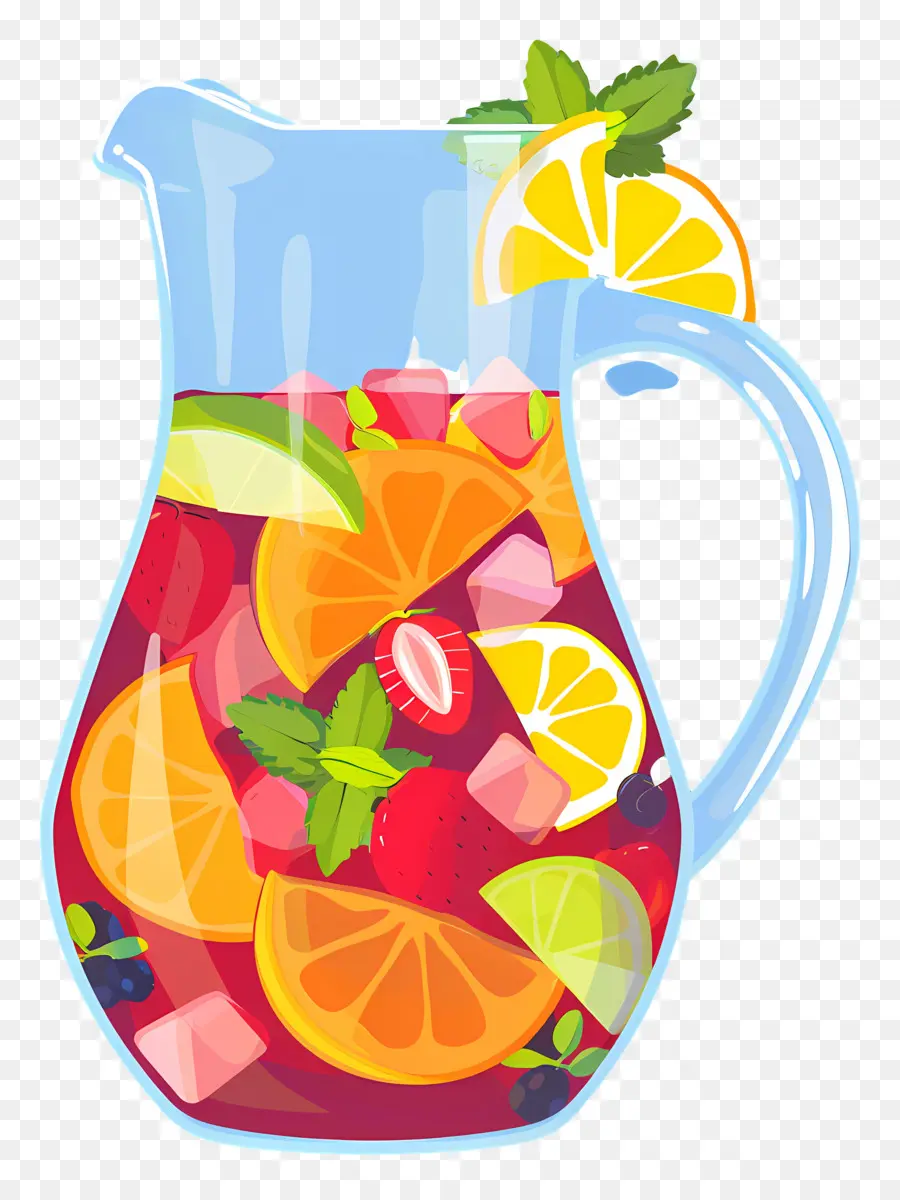 Bebida Refrescante De Sangria，Ponche De Frutas PNG