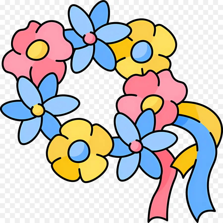 Decoração De Flores，Coroa De Flores PNG