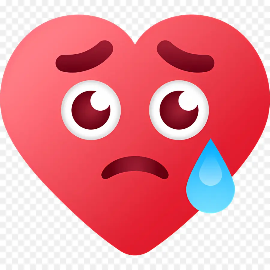 Emoji De Coração，Coração Triste PNG