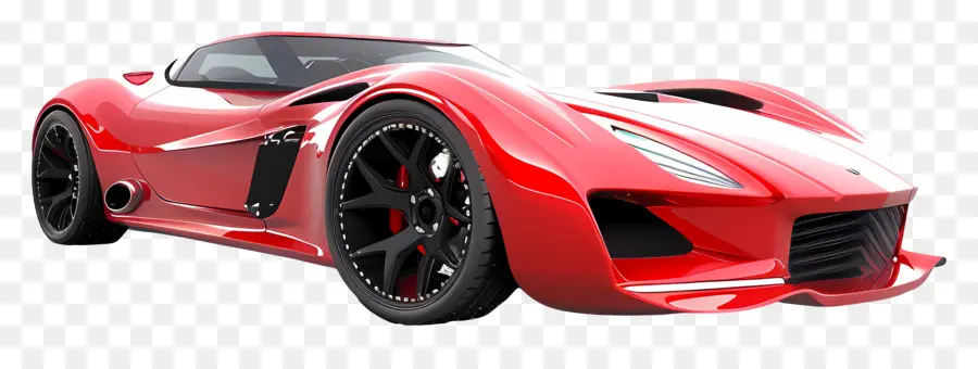 Carro 3d，Carro Esportivo Vermelho PNG