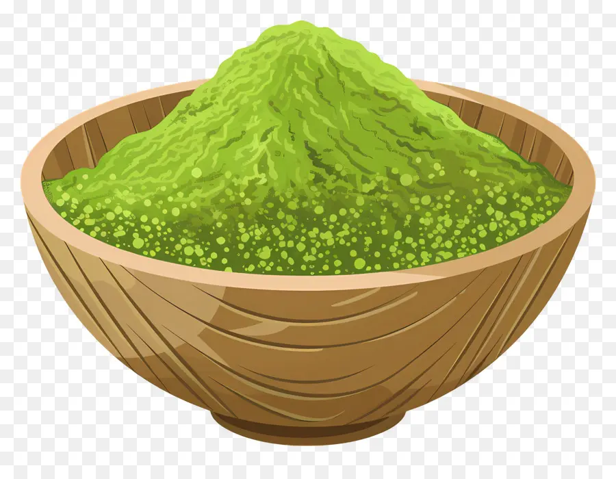 Matcha Em Pó，Pó Verde PNG