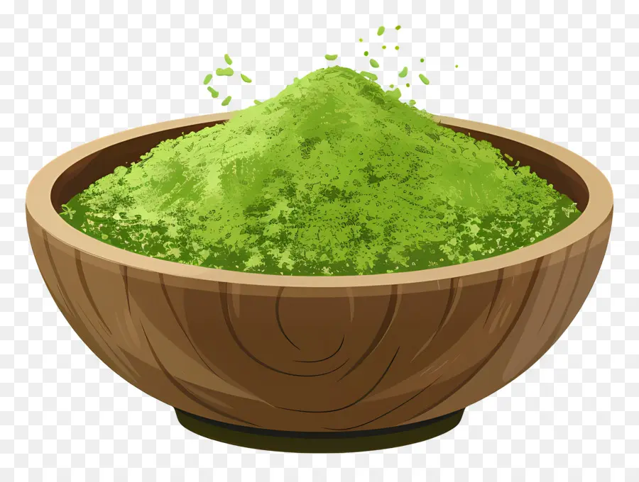 Matcha Em Pó，Pó Verde PNG