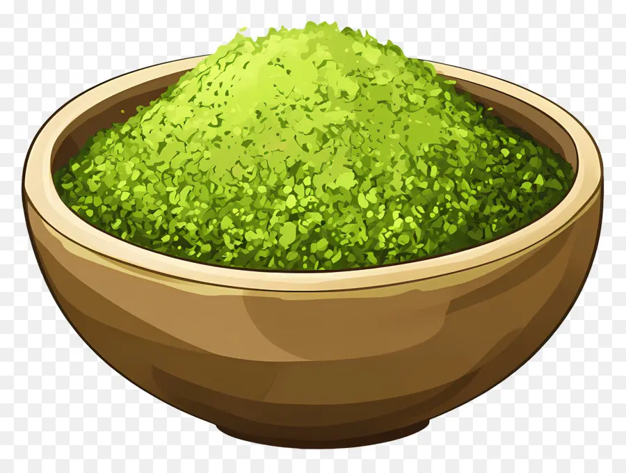 Matcha Em Pó，Pó Verde PNG