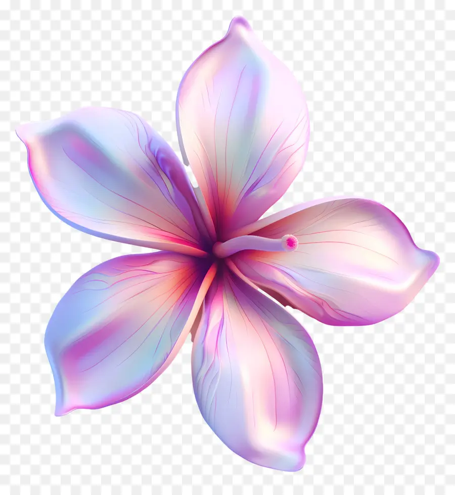 Flor 3d，Flor Roxa PNG